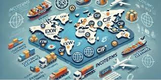 Global Logistics Map Diagram