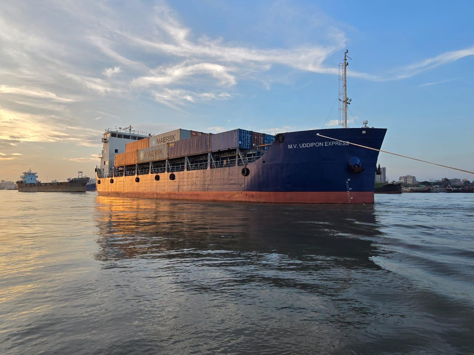 Container Ship Aerial